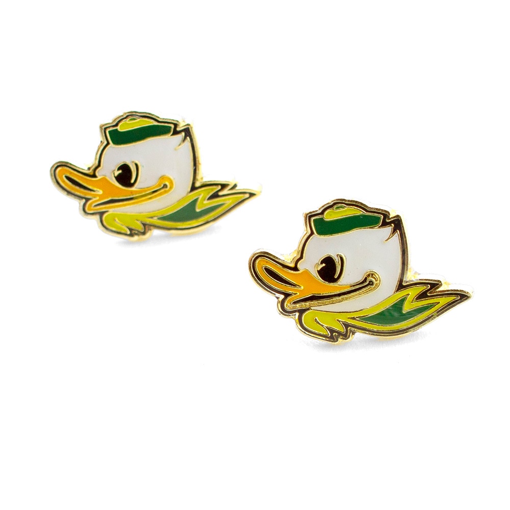 Fighting Duck, Neil, Green, Earrings, Metal, Accessories, Women, Post, 114258